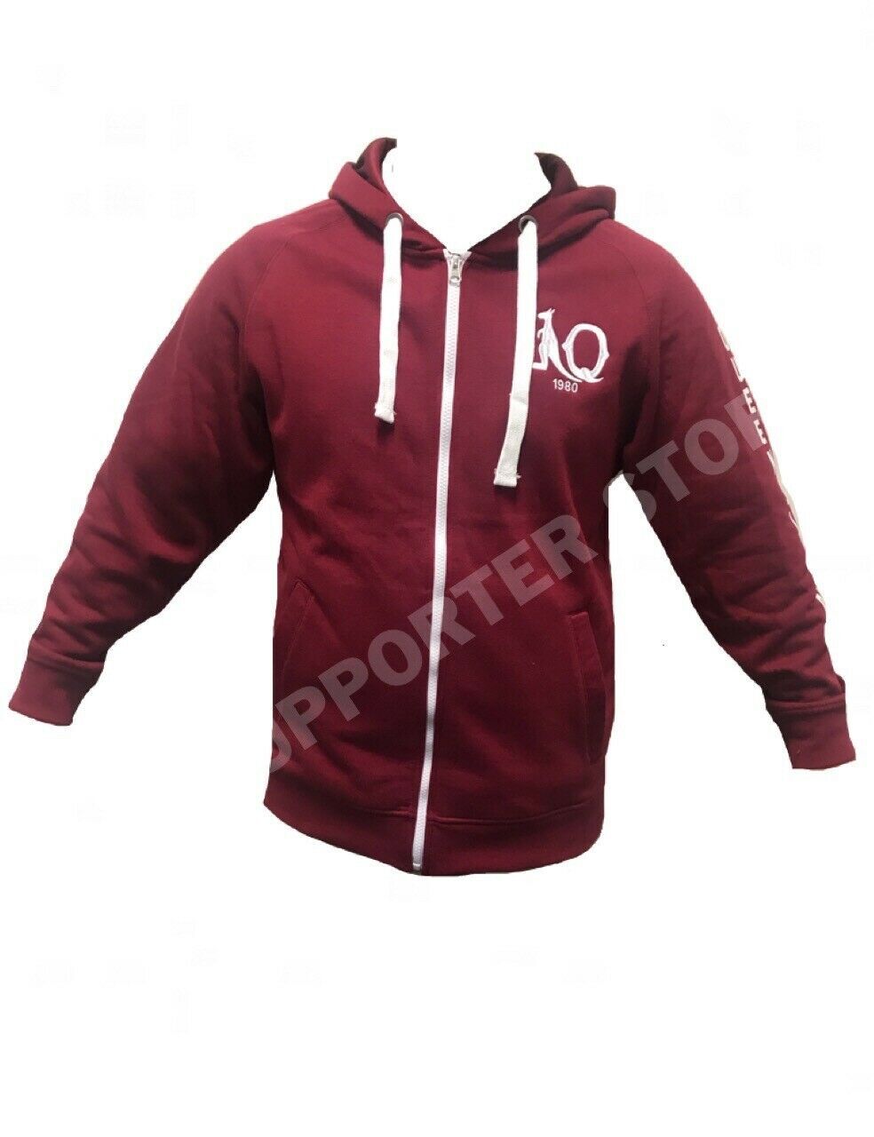 Queensland Maroons Retro Heritage Logo Zip Hoodie/Jacket Sizes S-5XL! W9