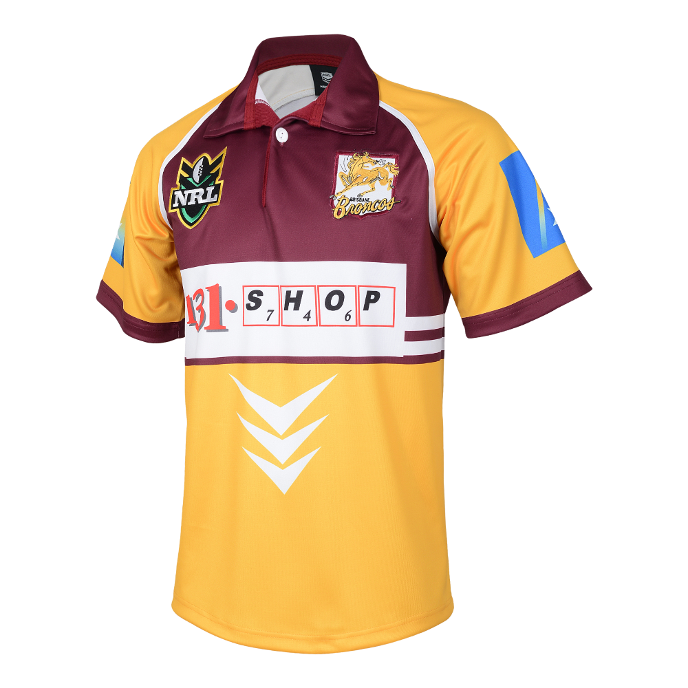 Brisbane Broncos 1999 ARL/NRL Vintage Retro Jersey Sizes S-5XL!