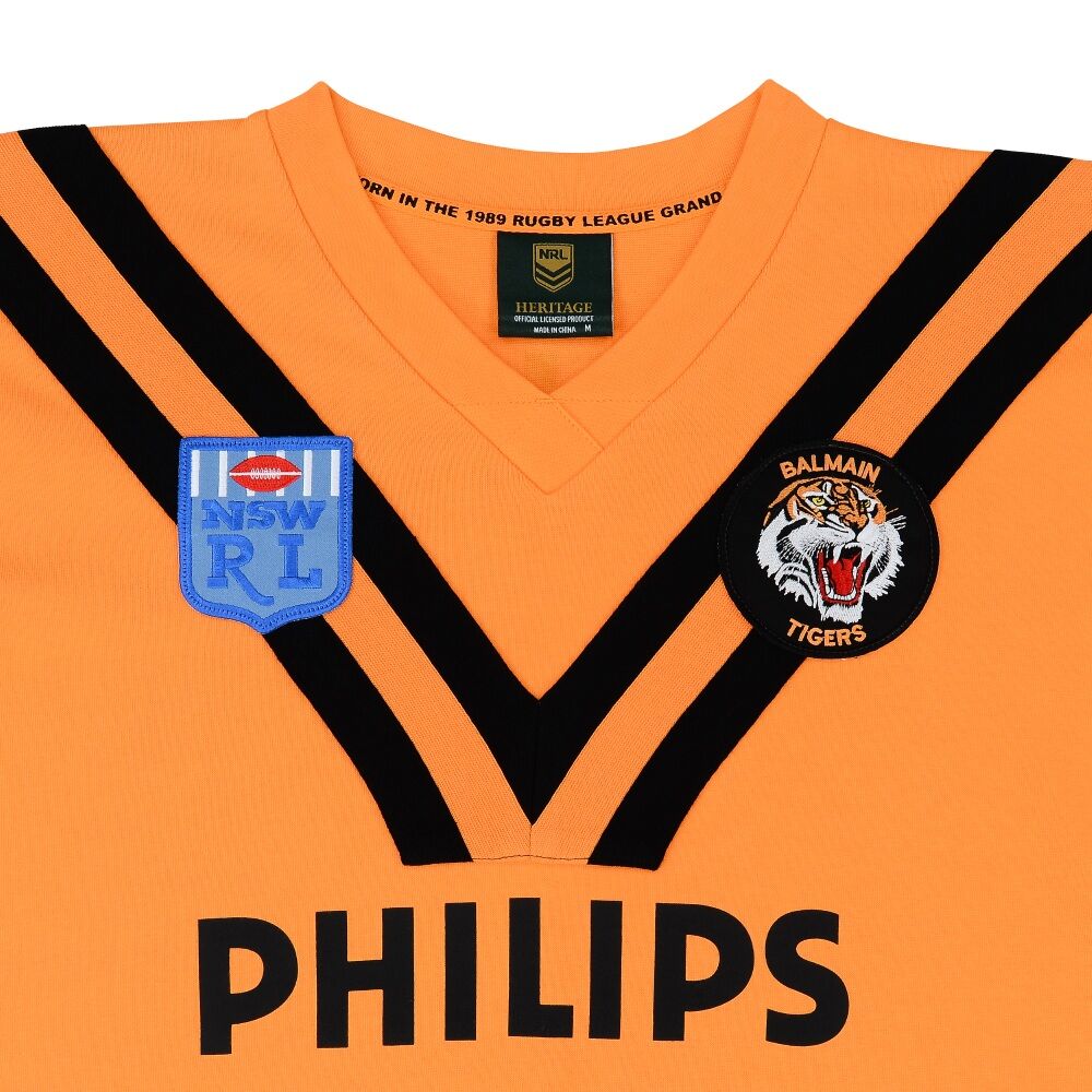 Balmain Tigers 1989 Grand Final Patch ARL/NRL Retro Jersey Size S-5XL! Limited Edition