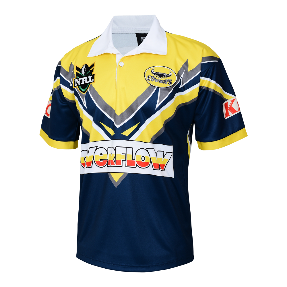 North Queensland Cowboys 2000 Away ARL/NRL Vintage Retro Jersey Sizes S-5XL!