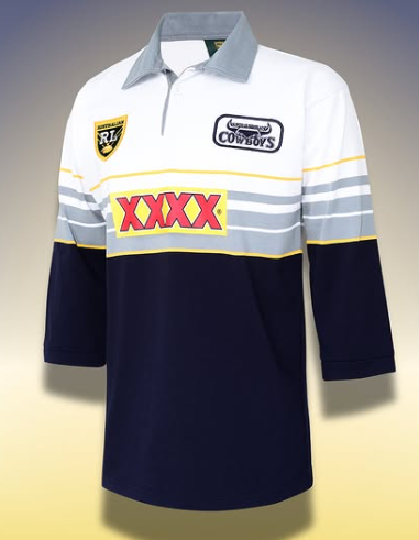 NQ Cowboys 1995 Away ARL/NRL Heritage Retro Jersey Sizes S-5XL!