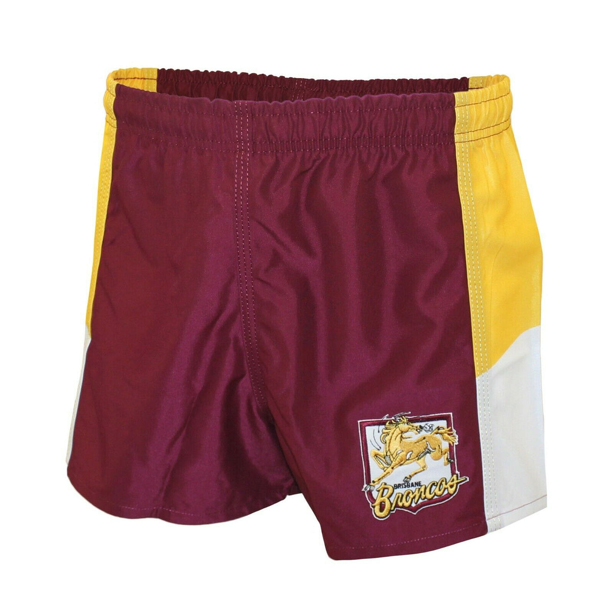 Brisbane Broncos NRL Retro Home Supporters Shorts Sizes S-5XL!