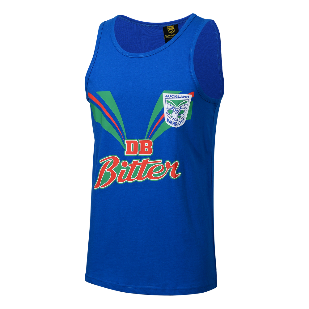 New Zealand Warriors ARL NRL Classic Retro DB Bitter Cotton Singlet Sizes S-5XL!