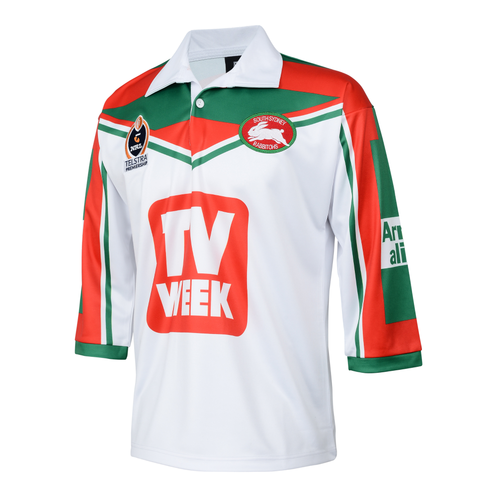 South Sydney Rabbitohs 2002 Away ARL/NRL Retro Heritage Jersey Size S-5XL!