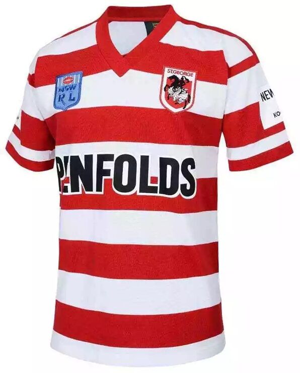 St George Dragons 1992 ARL/NRL Vintage Retro Heritage Jersey Sizes S-5XL!