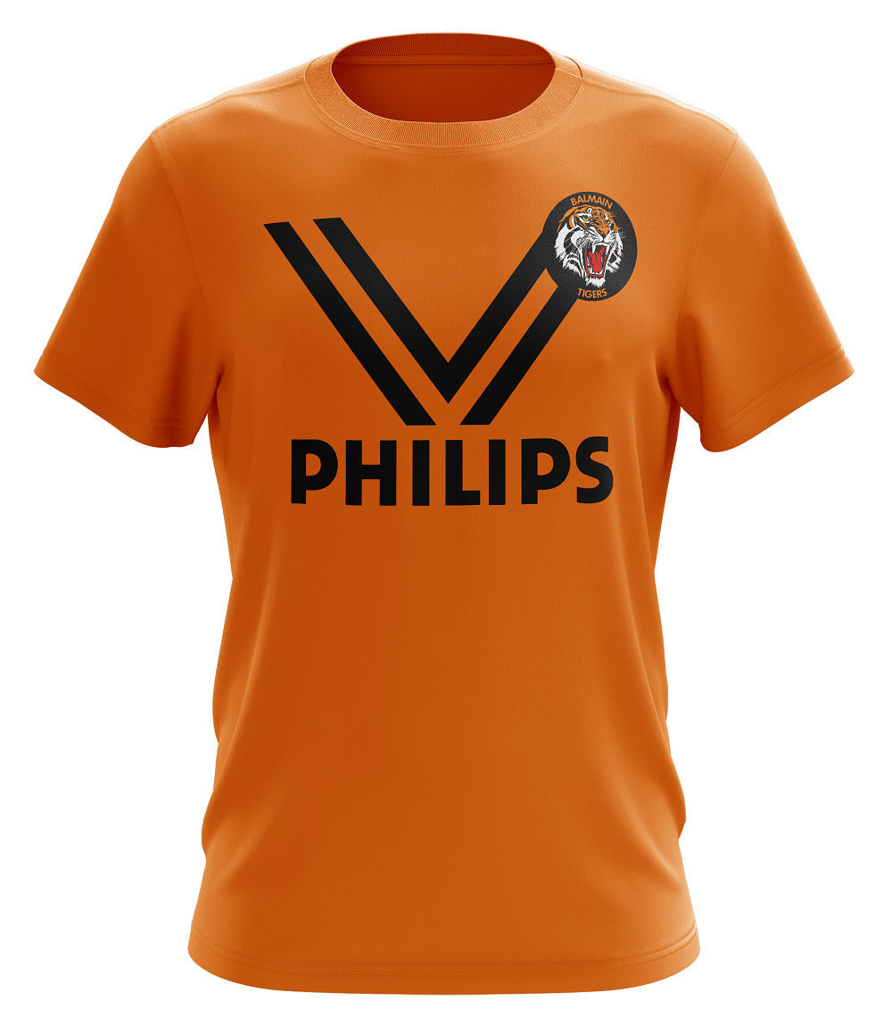 Balmain Tigers ARL NRL Classic Retro Philips T Shirt Sizes S-5XL!
