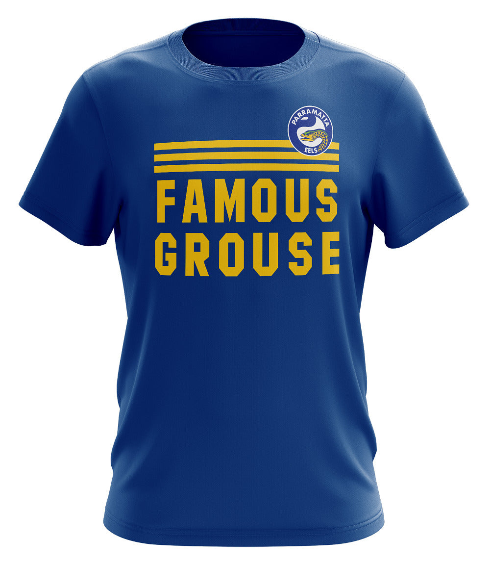 Parramatta Eels ARL NRL Classic Retro Famous Grouse T Shirt Sizes S-5XL!