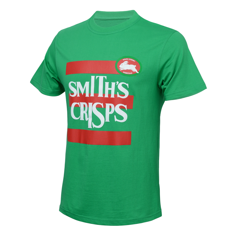 South Sydney Rabbitohs ARL NRL 1989 Retro Smith's Crisps T Shirt Sizes S-5XL!