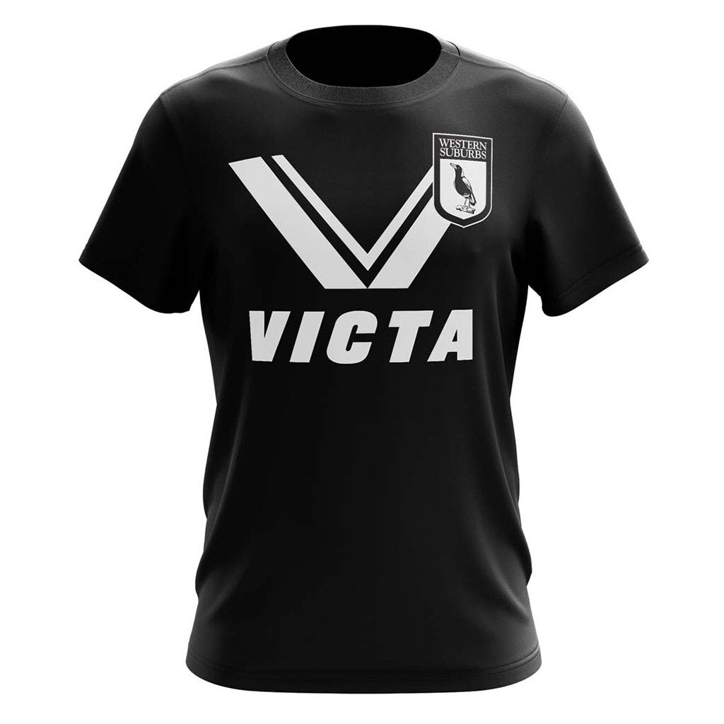 Western Suburbs Magpies ARL NRL 1978 Retro Victa T Shirt Sizes S-5XL!