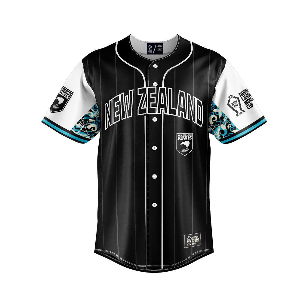 New Zealand Kiwis RLWC 2026 Slugger Baseball Jersey Shirt Sizes S-5XL!
