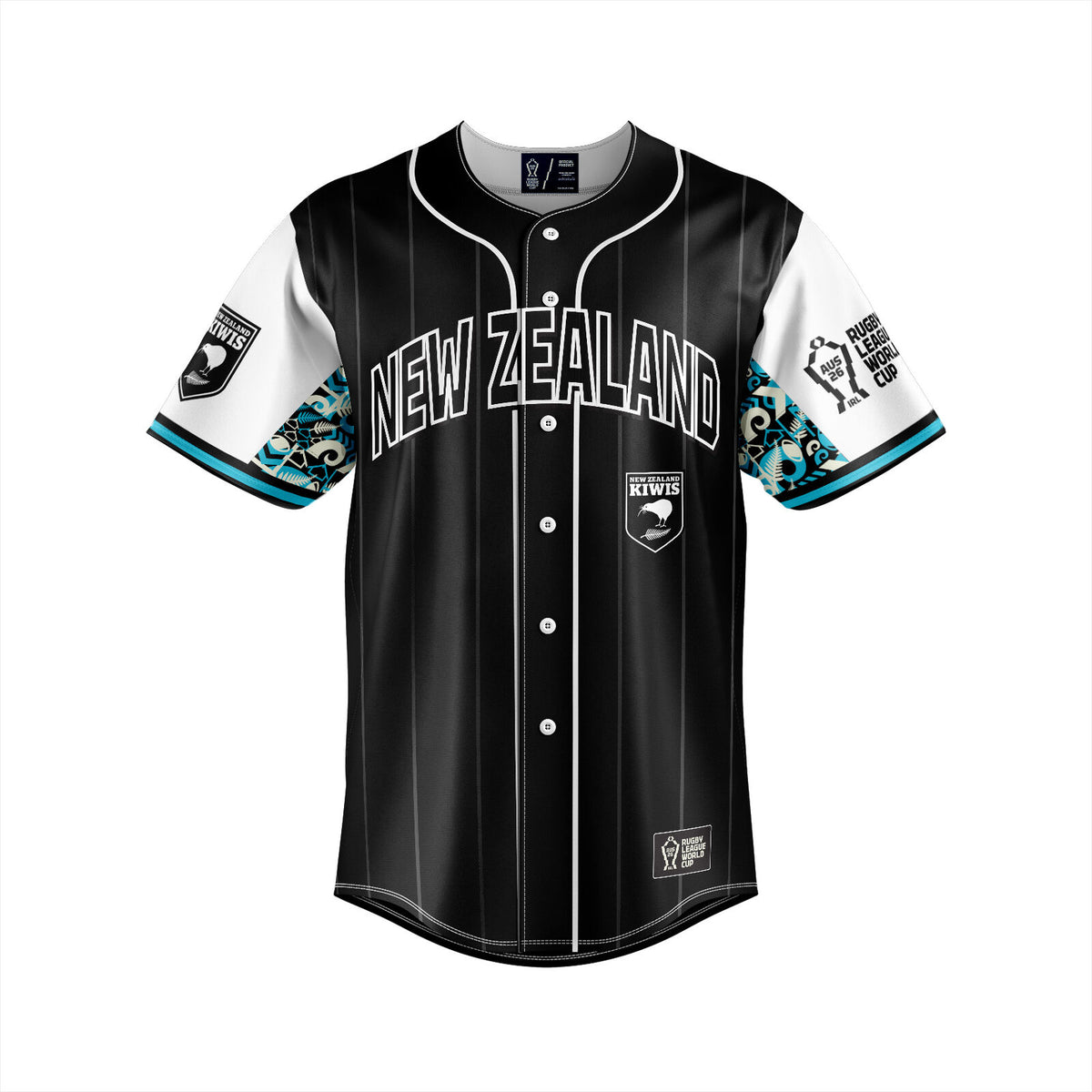 New Zealand Kiwis RLWC 2026 Slugger Baseball Jersey Shirt Sizes S-5XL!