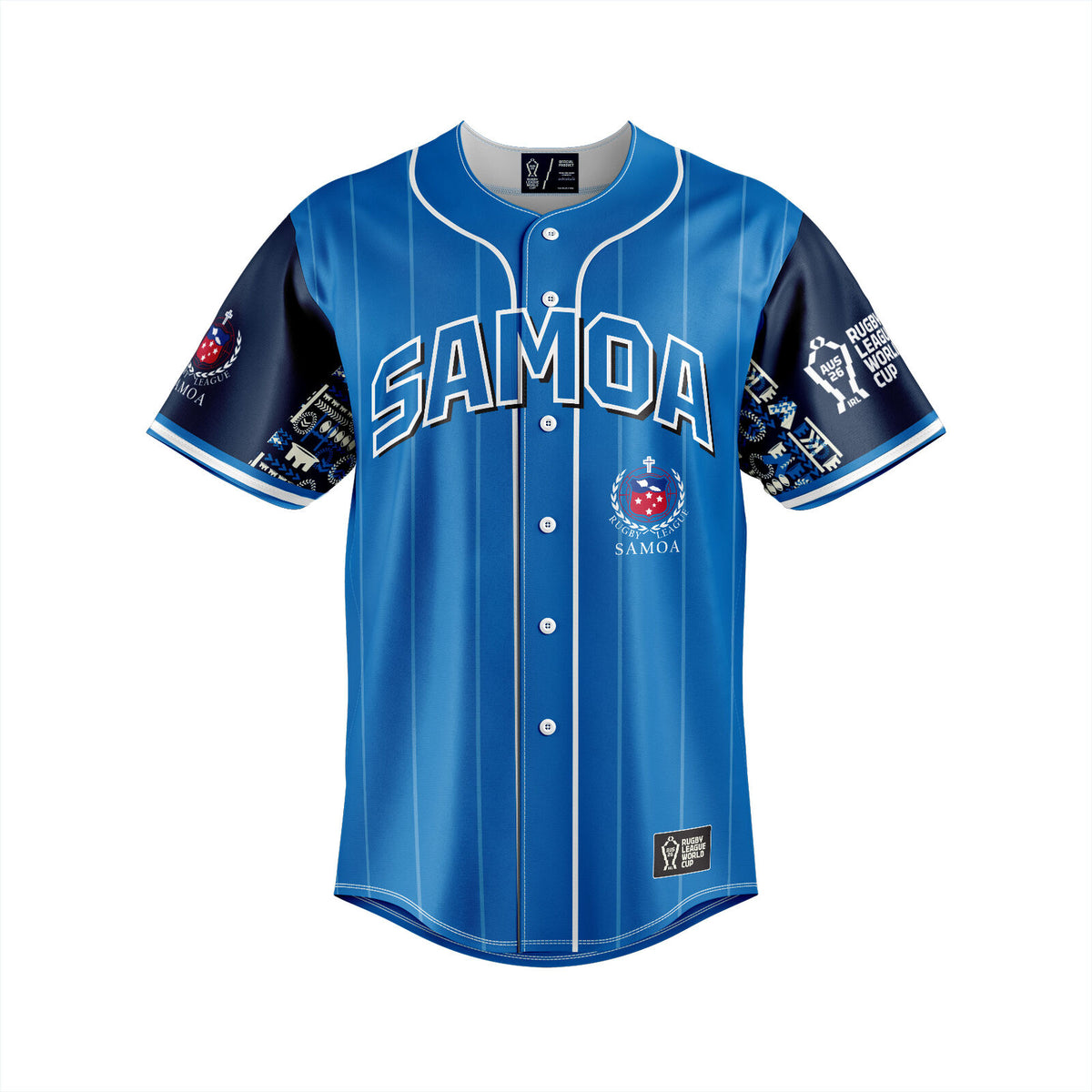 Toa Samoa RLWC 2026 Slugger Baseball Jersey Shirt Sizes S-7XL!