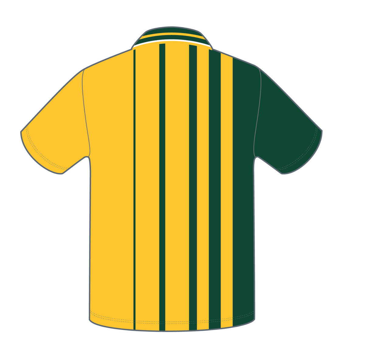 Cricket Australia Green & Gold Retro Knitted Polo Jersey Shirt Sizes S-5XL!