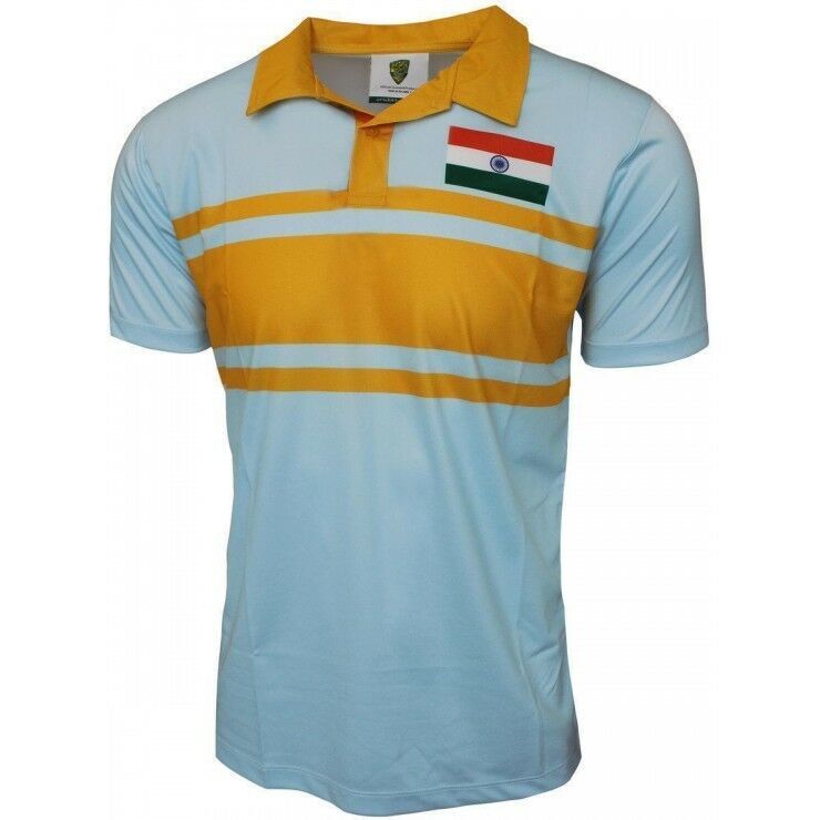 India National Cricket Team 1996 Heritage Polo Shirt Sizes S-4XL! Men in Blue!