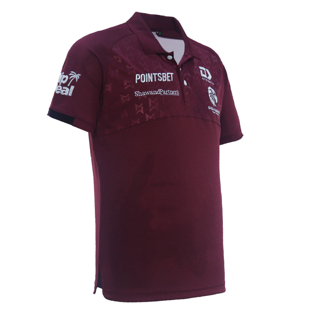 Manly Sea Eagles NRL Dynasty Players Media Polo Shirt Sizes S-7XL! T4