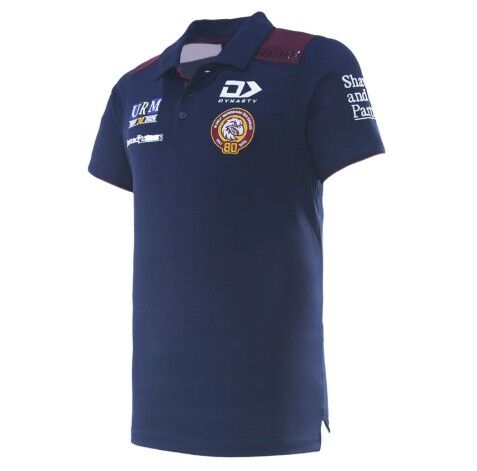 Manly Sea Eagles NRL 2026 Dynasty Navy Media Polo Sizes S-7XL!