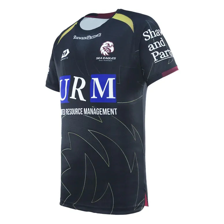 Manly Sea Eagles NRL 2025 Dynasty Alternate Black Training Shirt Sizes S-7XL!