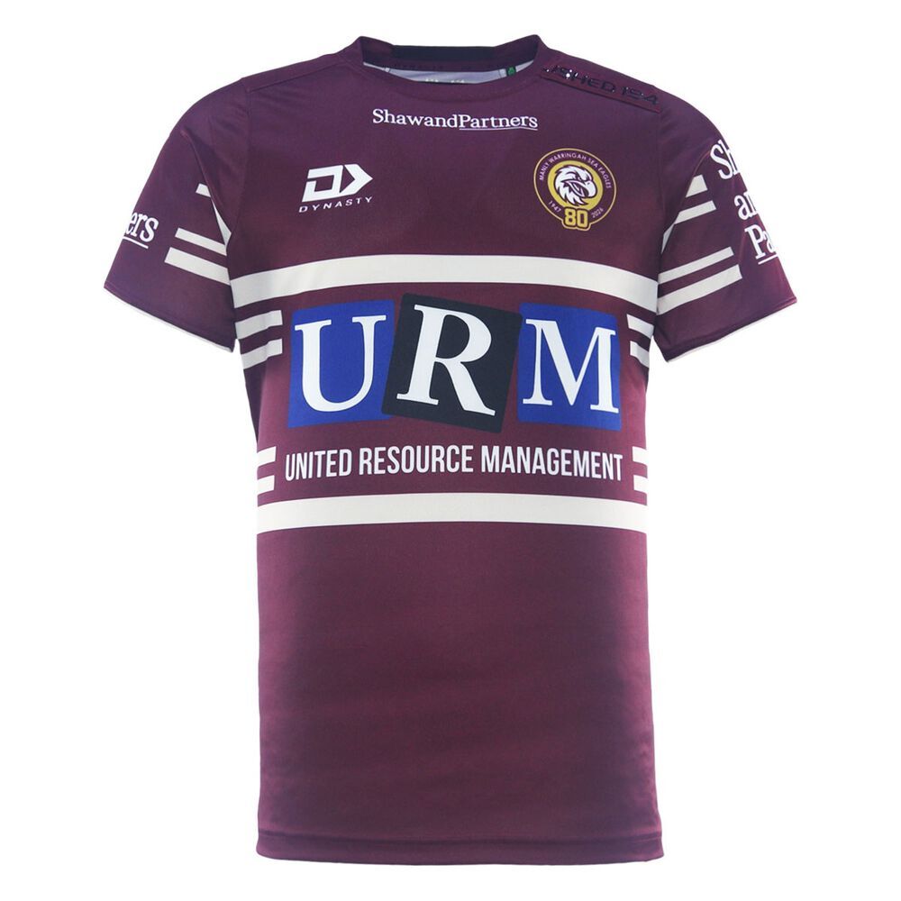 Manly Sea Eagles NRL 2026 Dynasty Maroon Training T Shirt Sizes S-7XL!