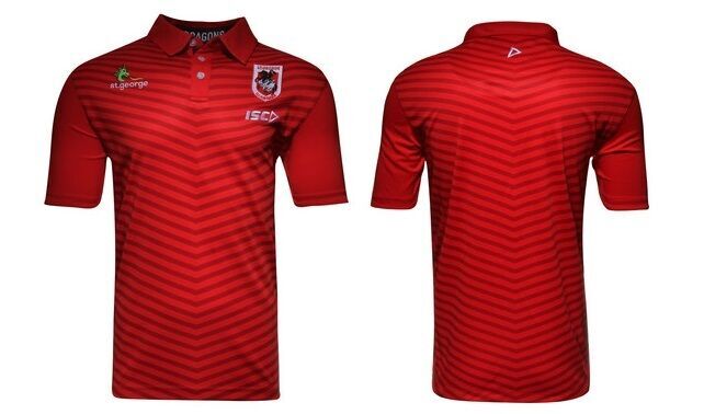 St George Illawarra Dragons Ladies NRL ISC Polo Shirt Ladies Sizes 8-18! T6