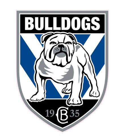 Canterbury Bulldogs NRL Large Team Logo Cut Out 80 by 60cm! Pick Up Only!