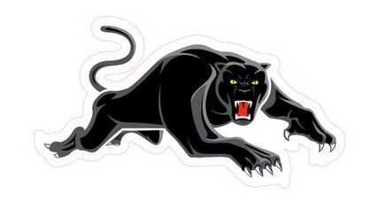 Penrith Panthers NRL Large Team Logo Cut Out 80 by 60cm! Pick Up Only!