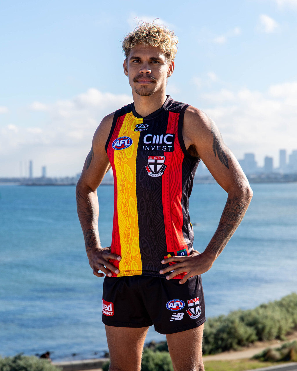 St Kilda AFL Indigenous Guernsey Sizes S-3XL! T4