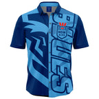 NSW Blues SOO NRL Showtime Party Polo Shirt Sizes S-5XL!
