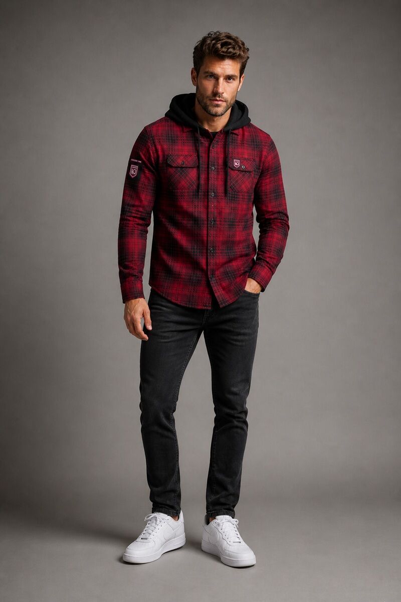 Queensland Maroons SOO Hooded Flannel Shirt Button Up T Shirt Sizes S-5XL!