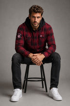 Queensland Maroons SOO Hooded Flannel Shirt Button Up T Shirt Sizes S-5XL!