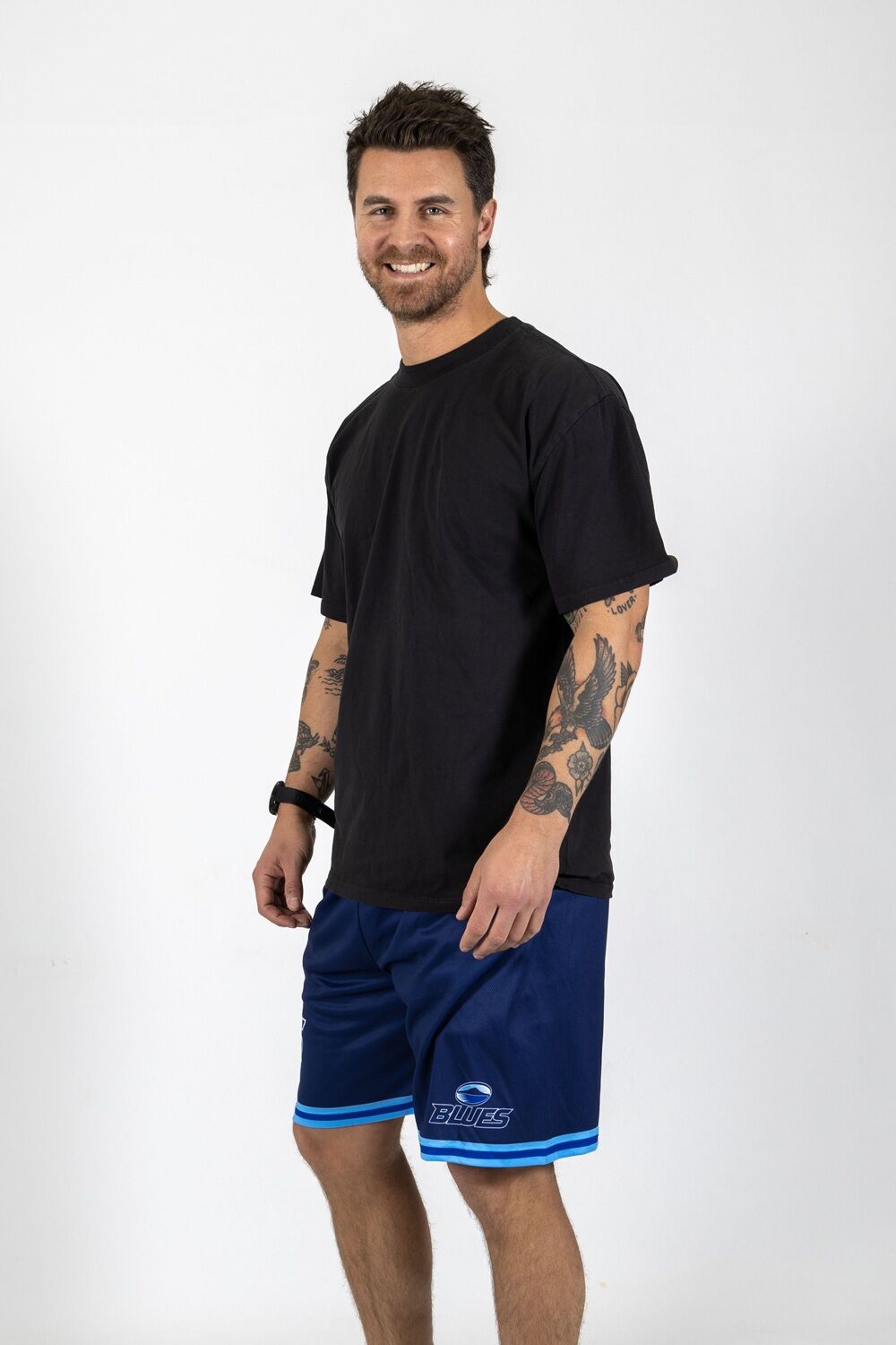 Auckland Blues Super Rugby Hoops Basketball Shorts Sizes S-7XL!