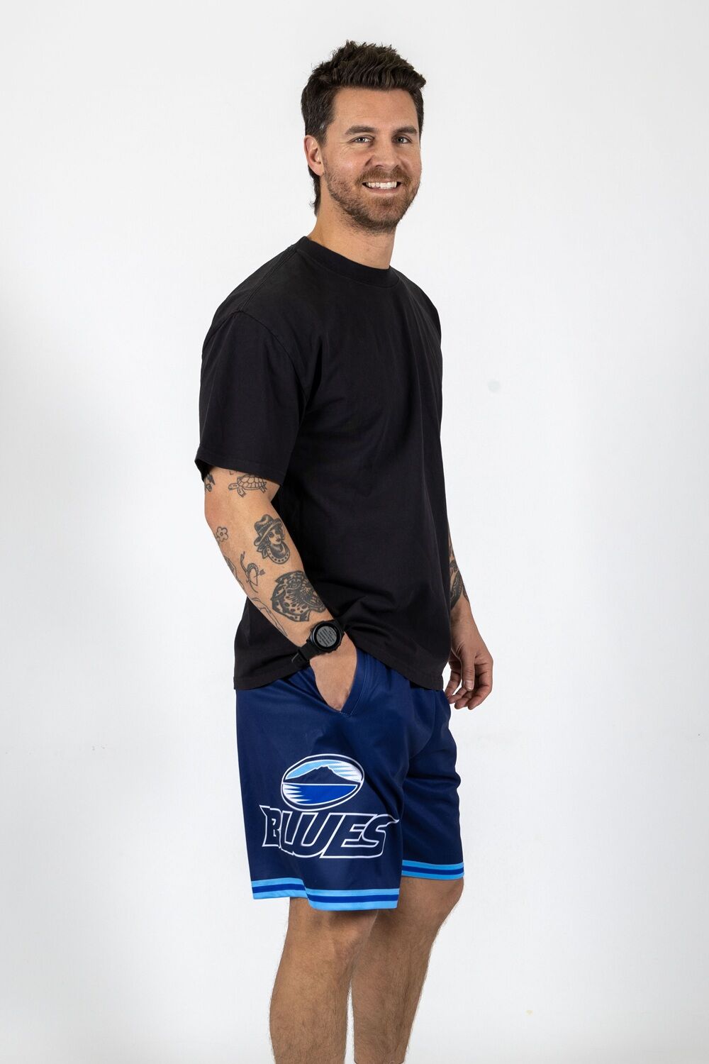 Auckland Blues Super Rugby Hoops Basketball Shorts Sizes S-7XL!
