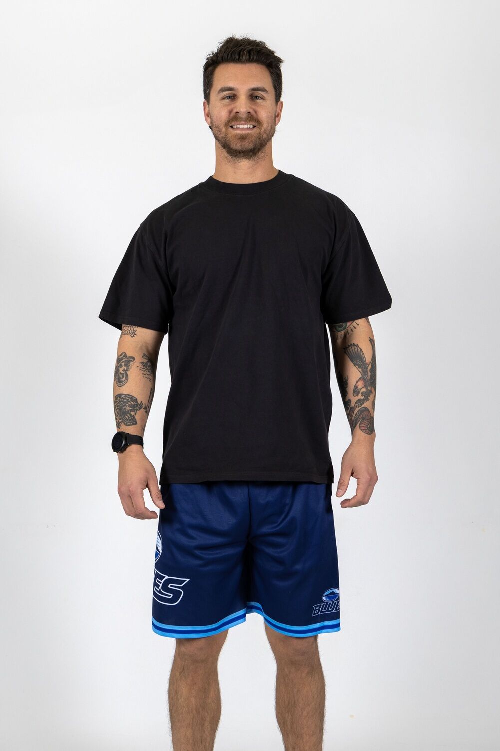 Auckland Blues Super Rugby Hoops Basketball Shorts Sizes S-7XL!