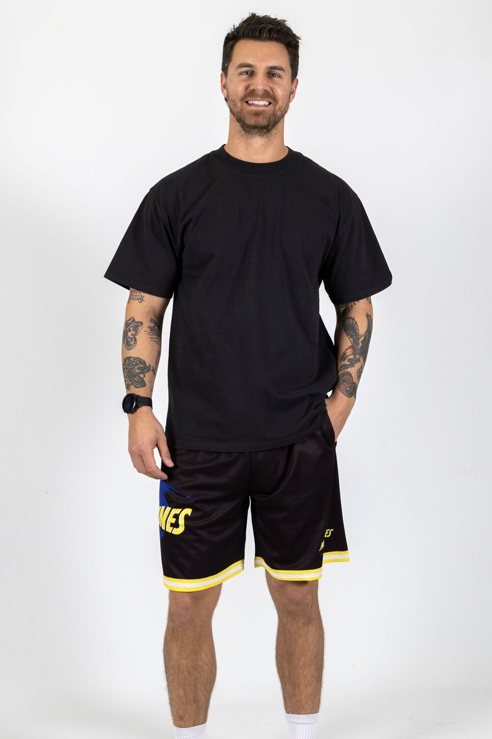 Wellington Hurricanes Super Rugby Hoops Basketball Shorts Sizes S-7XL!