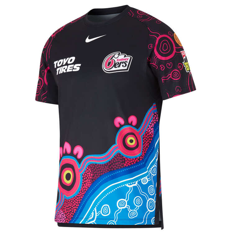 Sydney Sixers Big Bash BBL Nike Indigenous Jersey Sizes S-2XL!