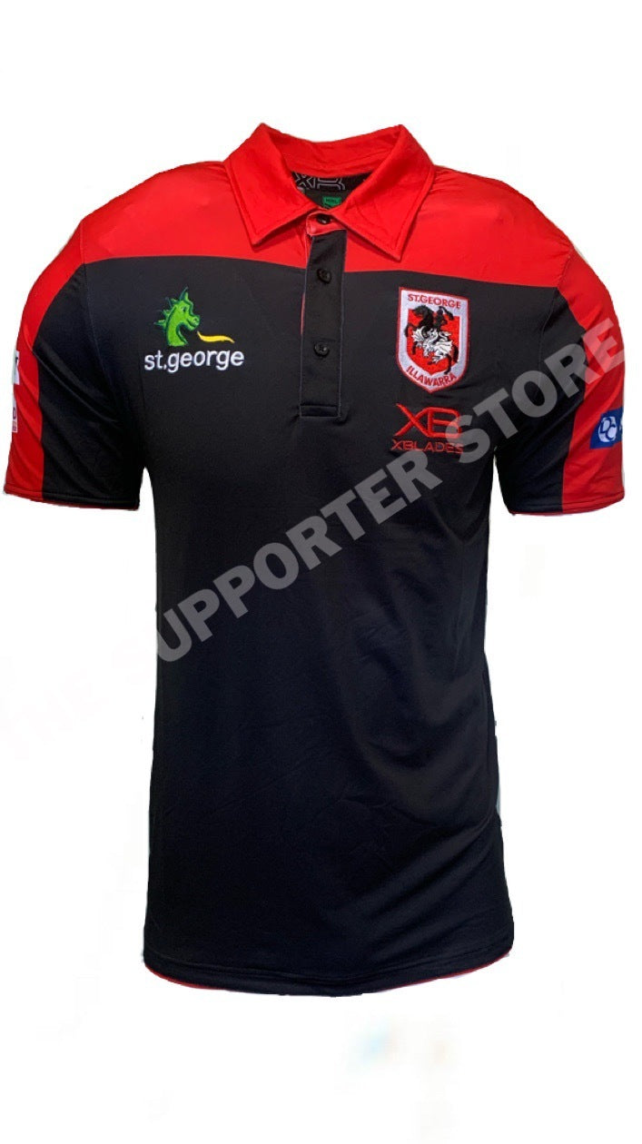 St George ILL Dragons NRL Players X Blades Players Polo Shirt Sizes S-5XL! T0