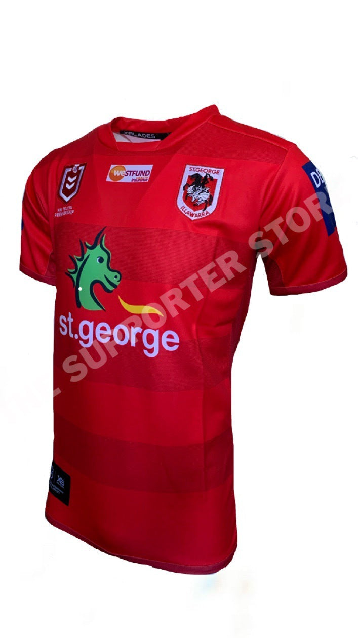 St George ILL Dragons NRL X Blades Away Jersey Sizes S-6XL! T0