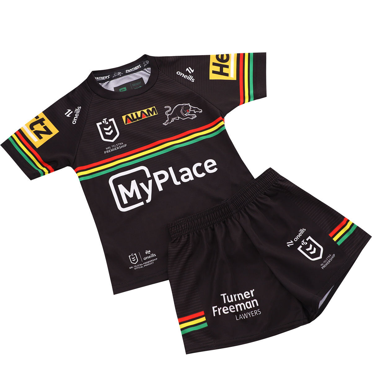 Penrith Panthers NRL 2025 O'Neills Home Toddlers Set Sizes: 6 months - 4 years!
