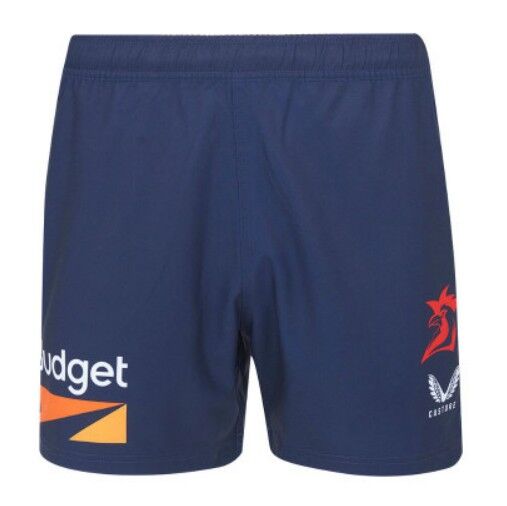 Sydney Roosters NRL 2025 Castore Players Training Shorts Kids Sizes JXS-JXL!