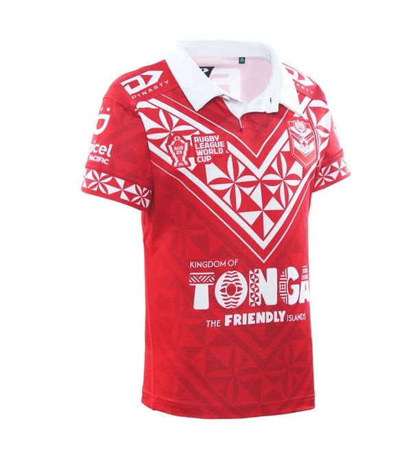 Mate Ma'a Tonga IRL RLWC 2026 Dynasty Home Jersey Kids Sizes 4-16!
