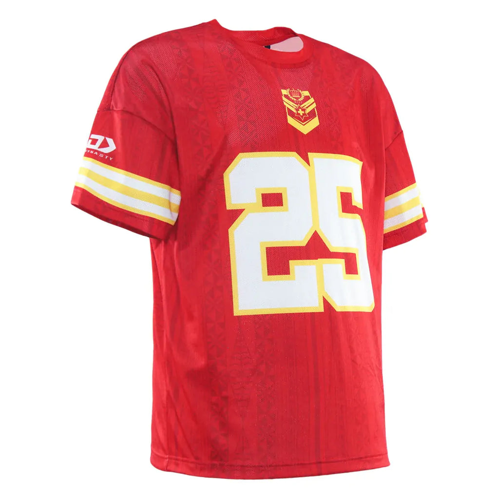 Tonga Rugby League 2025 Players Dynasty Oversized T Shirt Jersey Sizes S-7XL!