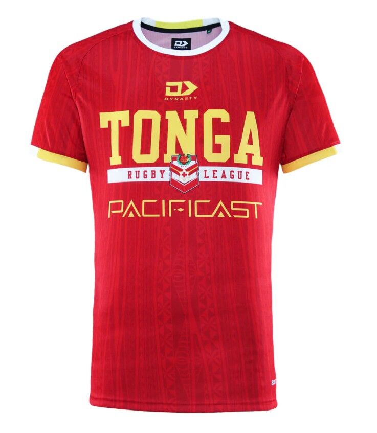 Tonga Rugby League 2025 Players Dynasty Training T Shirt Sizes S-7XL!