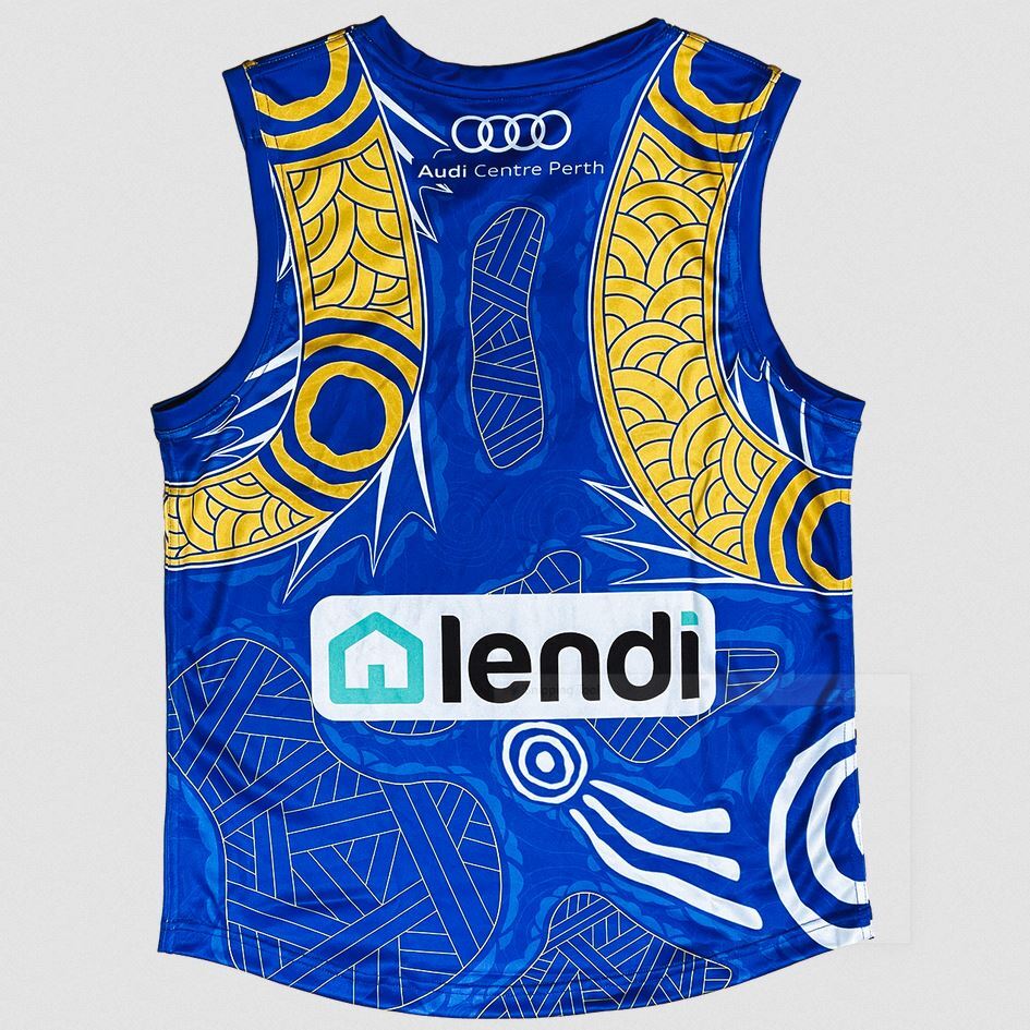 West Coast Eagles AFL Castore Indigenous Dreamtime Guernsey Size S-5XL! T2