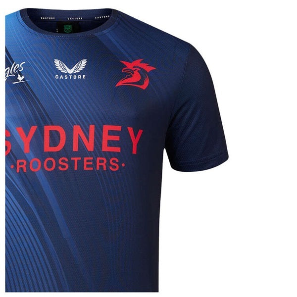 Sydney Roosters NRL 2024 Castore Warm Up Tee Sizes S-7XL!