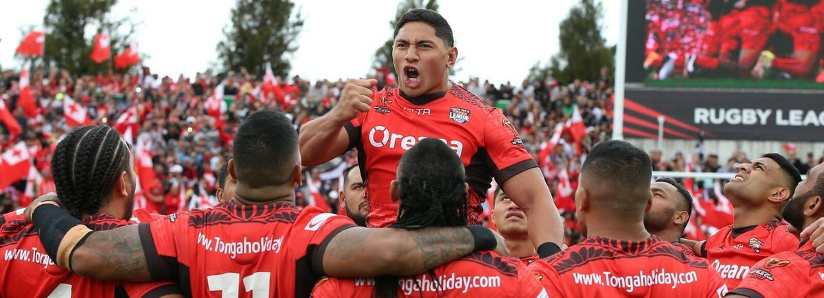 Tonga Mate Ma'a Rugby League Banner Flag Polyester Flag 60cm x 165cm