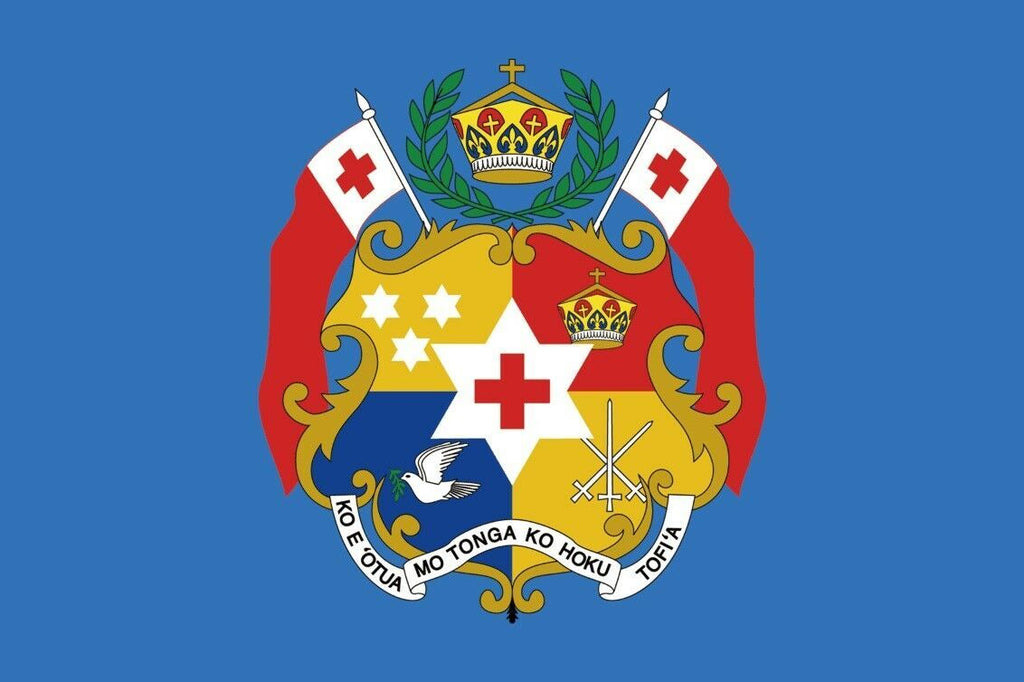 Tonga Royal Crest Mate Ma'a Tonga Rugby League Tonga Flag 60 cm x 90 cm!