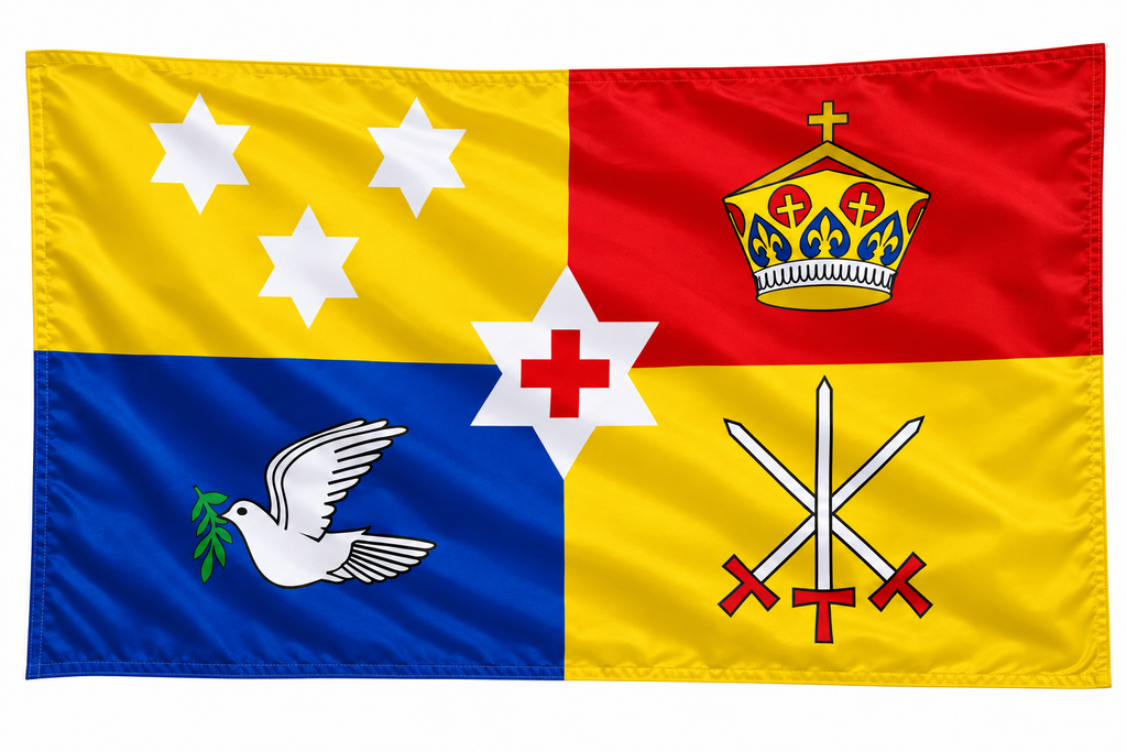 Tonga Royal Crest Flag Mate Ma'a Tonga Rugby League Tonga Flag 60 cm x 90 cm!