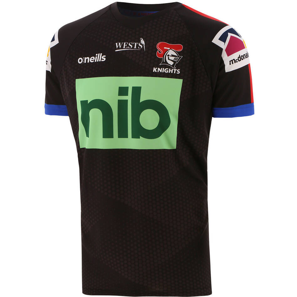 Newcastle Knights NRL Training Tee T Shirt Black Sizes S-5XL! T2