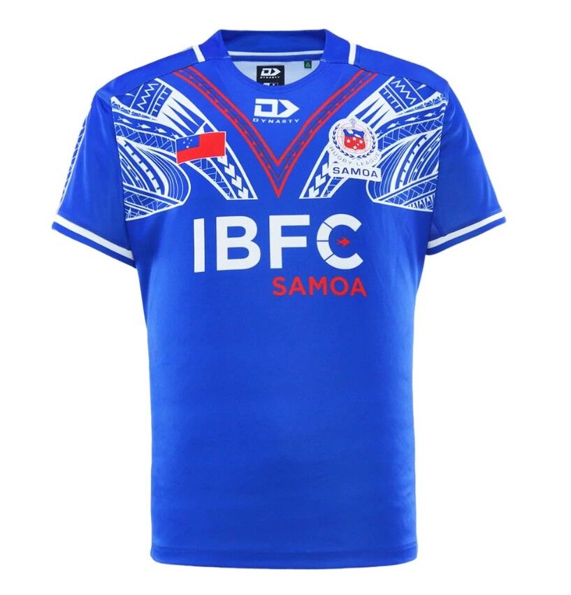 Toa Samoa Rugby League 2025 Players Dynasty Home Jersey Kids Sizes 8-16!