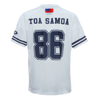 Toa Samoa Rugby League 2025 Players Dynasty White Oversized T Shirt Sizes S-3XL!