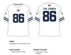 Toa Samoa Rugby League 2025 Dynasty White Oversized T Shirt Sizes S-7XL!